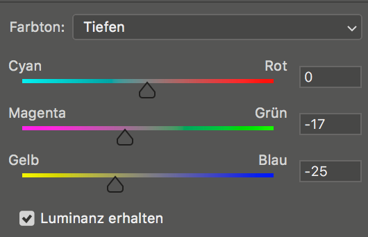 color balance layers