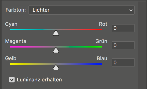 color balance layers