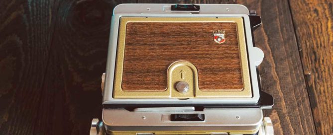Wista Field 45D Large format Camera, top view